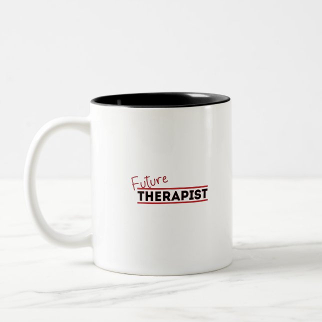 Future Therapist Two-Tone Coffee Mug (Left)