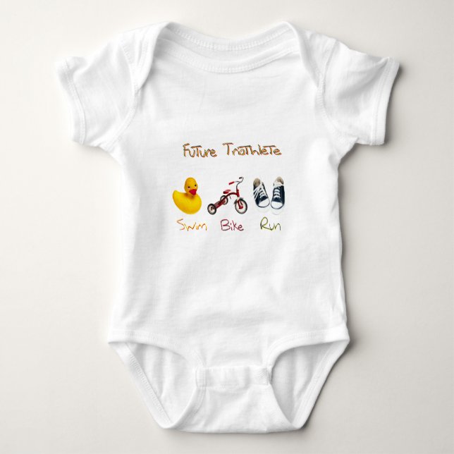 Future Triathlete Baby Bodysuit (Front)