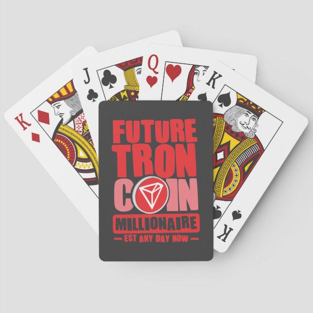 Future TRON Coin Millionaire Playing Cards (Back)