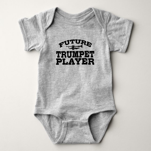 Future Trumpet Player Baby Bodysuit (Front)
