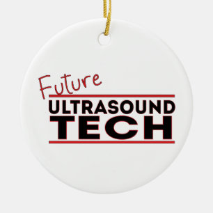 Future Ultrasound Tech Ceramic Ornament
