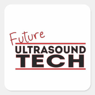 Future Ultrasound Tech Square Sticker