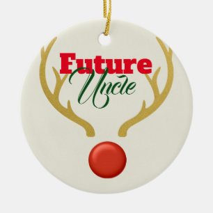 Future Uncle Ceramic Ornament