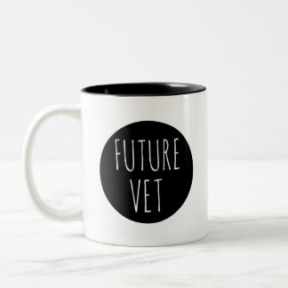 Future Vet // Career Profession Celebration Two-Tone Coffee Mug