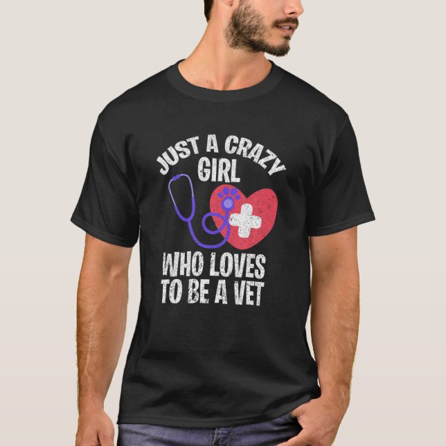 Future Vet Girls Women Veterinarian Vet Tech Vet T-Shirt (Front)