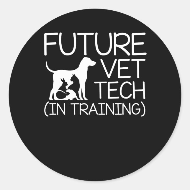 Future Vet Tech Training Future Vet Tech Classic Round Sticker (Front)