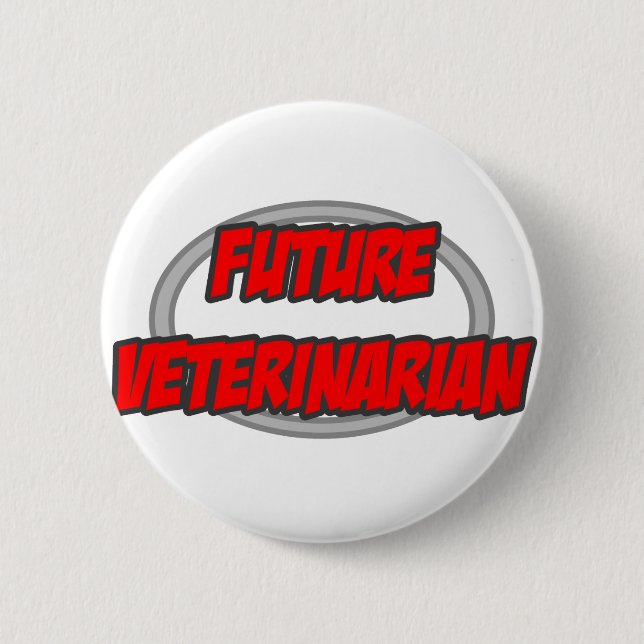Future Veterinarian 2 Inch Round Button (Front)