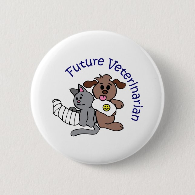 FUTURE VETERINARIAN 2 INCH ROUND BUTTON (Front)