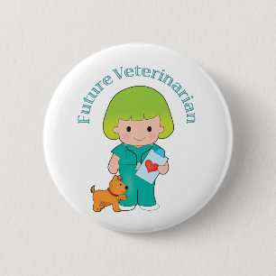 Future Veterinarian 2 Inch Round Button