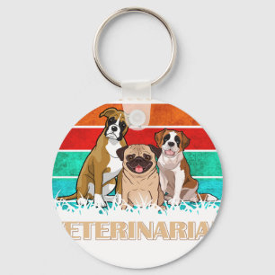 Future Veterinarian  Cute Aspiring Vets Keychain
