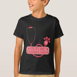 Future Veterinarian Girl Veterinary Student Kid T-Shirt