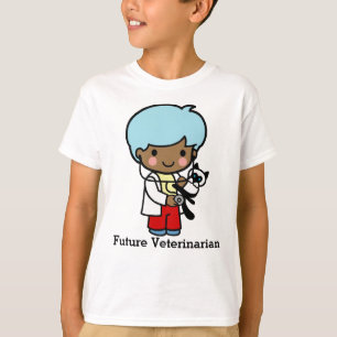 Future Veterinarian with Kitty Cat T-Shirt