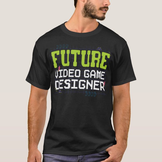 Future Video Game Designer For Kids Game Developer T-Shirt (Front)