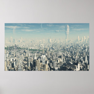 Future ville - affiche