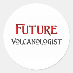 Future Volcanologist Classic Round Sticker