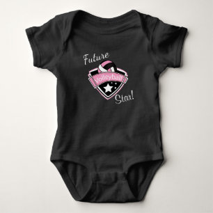 Future Volleyball Star - Pink, White and Black   Baby Bodysuit