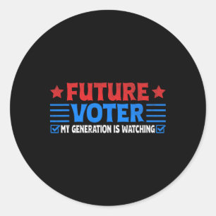 Future Voter Shirt Resist Political Tee For Kids A Classic Round Sticker