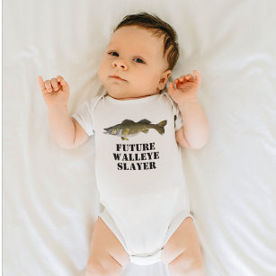 Future Walleye Slayer Fishing Baby Shirt