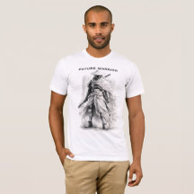 Future Warrior Graphic Tee - Cyberpunk Samurai Ske