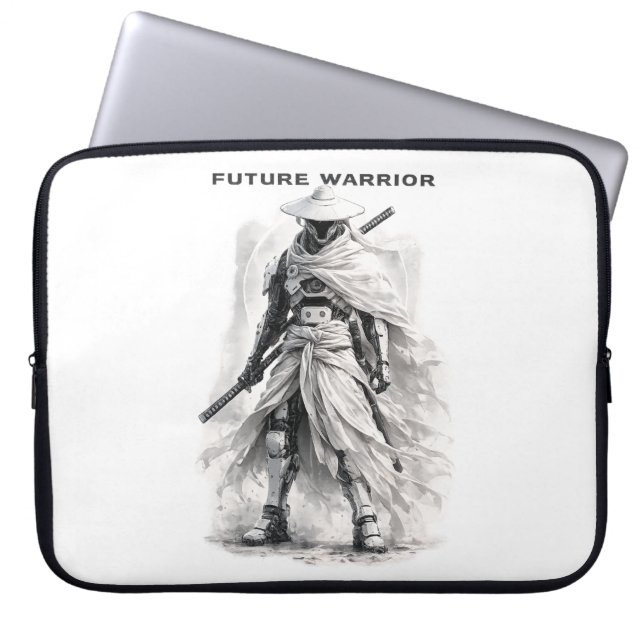 Future Warrior Laptop Sleeve - Cyberpunk Samurai S (Front)