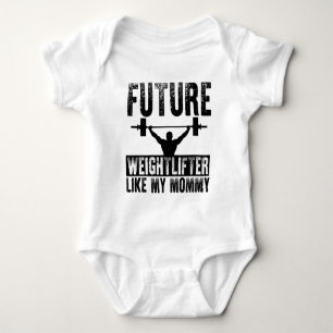 Future Weightlifter Like My Mommy Baby Bodysuit