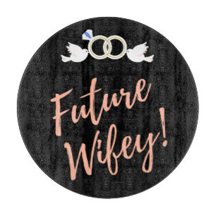 Future Wifey Love Birds   Cutting Board