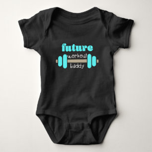 Future workout buddy baby bodysuit