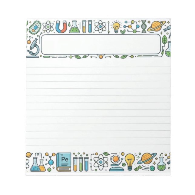 Future World Notebook Notepad (Front)