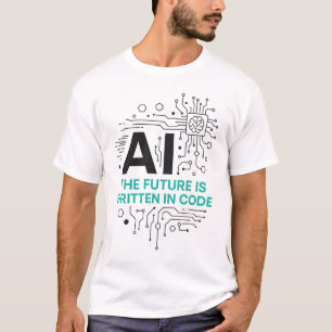 Future Written in Code Tee Tech Prophecy Shirt