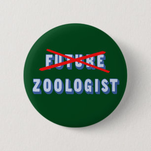 Future Zoologist No More 2 Inch Round Button
