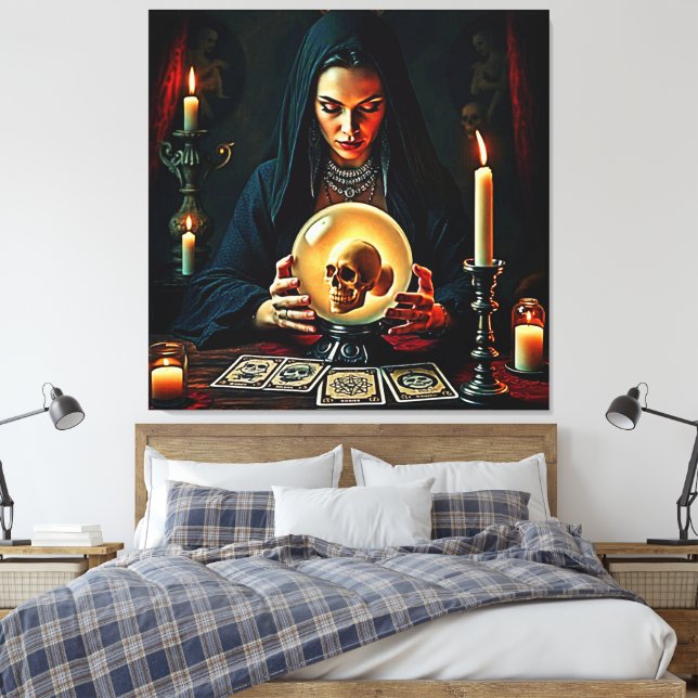 Future's Forbidden Secrets Design Canvas Print (Insitu(Bedroom))
