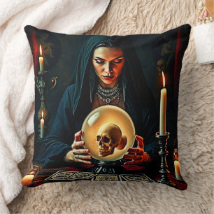 Future's Forbidden Secrets Design Throw Pillow