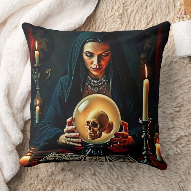 Future's Forbidden Secrets Design Throw Pillow (Blanket)