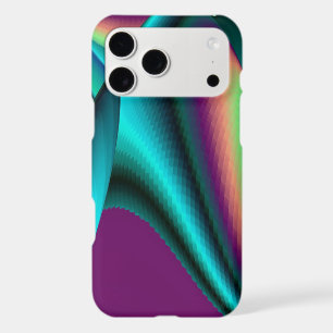Futuristic Abstract 3D Metallic Rainbow Art