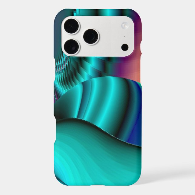 Futuristic Abstract 3D Metallic Rainbow Art (Back)