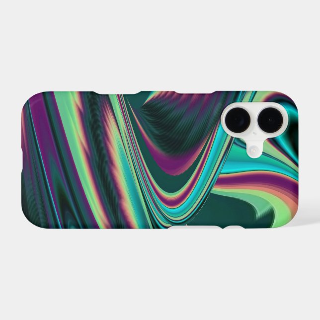 Futuristic Abstract 3D Metallic Rainbow Art (Back (Horizontal))