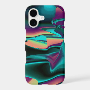 Futuristic Abstract 3D Metallic Rainbow Art