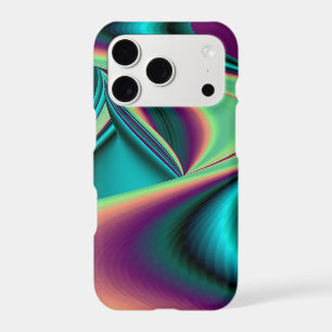 Futuristic Abstract 3D Metallic Rainbow Art