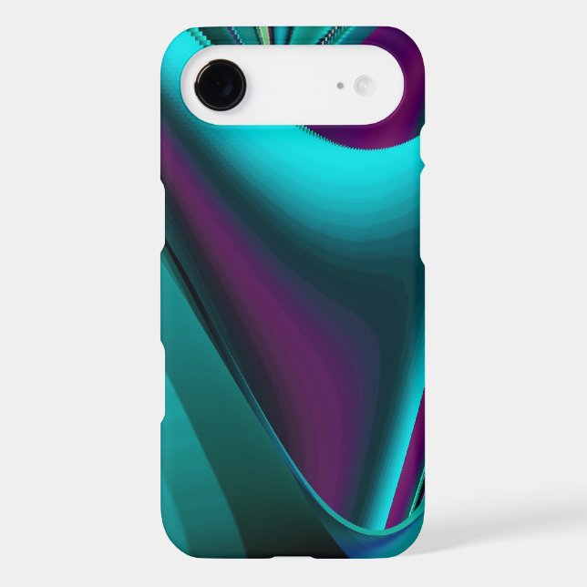 Futuristic Abstract 3D Metallic Rainbow Art (Back)