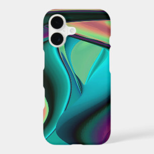 Futuristic Abstract 3D Metallic Rainbow Art