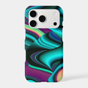 Futuristic Abstract 3D Metallic Rainbow Art