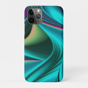 Futuristic Abstract 3D Metallic Rainbow Art iPhone 11 Pro Case
