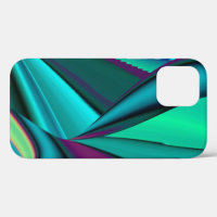 Futuristic Abstract 3D Metallic Rainbow Art