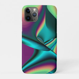 Futuristic Abstract 3D Metallic Rainbow Art iPhone 11 Pro Case