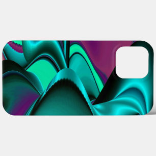 Futuristic Abstract 3D Metallic Rainbow Art iPhone 13 Pro Max Case