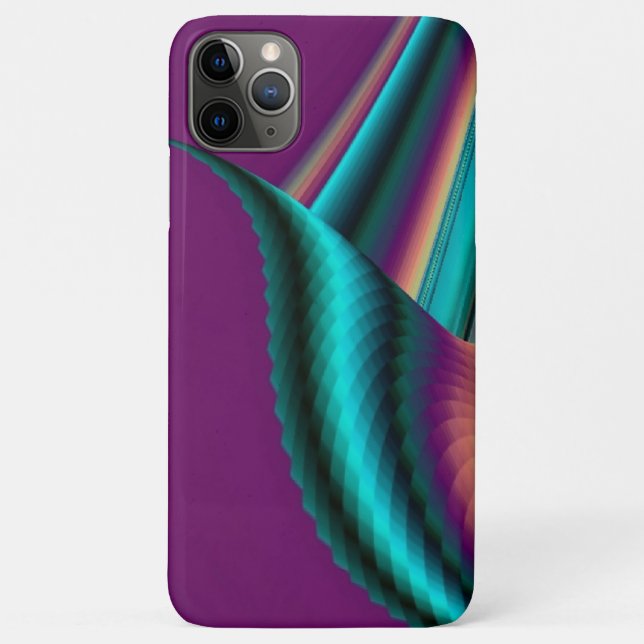 Futuristic Abstract 3D Metallic Rainbow Art Case-Mate iPhone Case (Back)