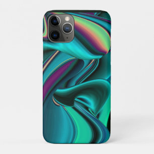 Futuristic Abstract 3D Metallic Rainbow Art iPhone 11 Pro Case
