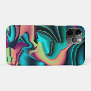 Futuristic Abstract 3D Metallic Rainbow Art iPhone 11 Pro Case