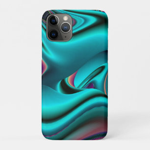 Futuristic Abstract 3D Metallic Rainbow Art iPhone 11 Pro Case
