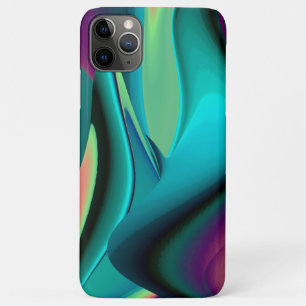 Futuristic Abstract 3D Metallic Rainbow Art iPhone 11 Pro Max Case